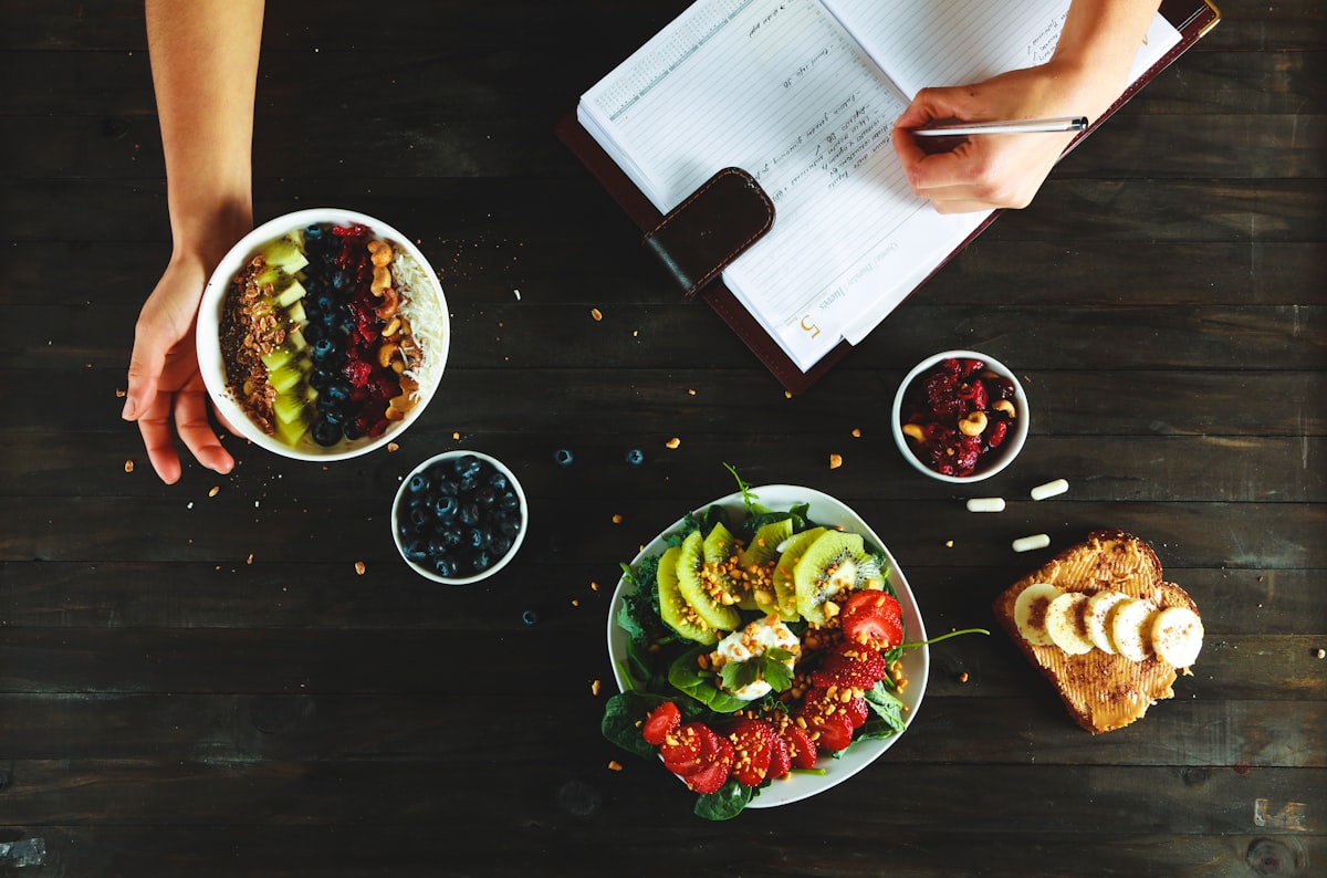 Nutritionist creating personalized meal plans